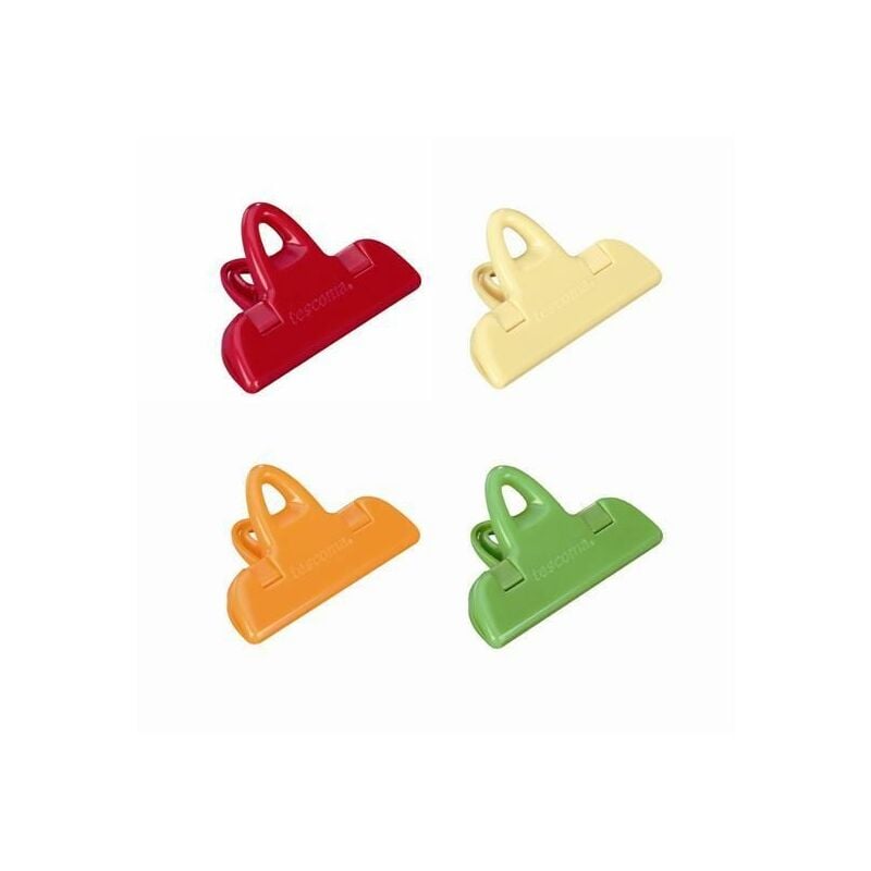 foto del prodotto set 4 bag clips clip sacchetti chiudi sigilla buste presto 420760 tescoma