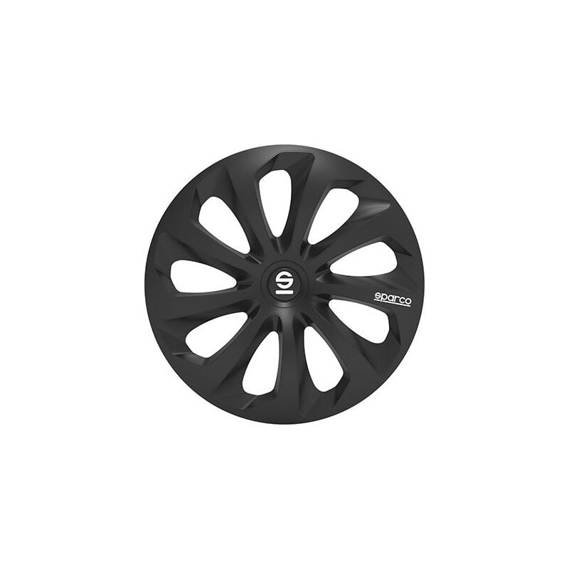 foto del prodotto set 4 copricerchi 15 pollici copriruota auto sicila spc1570bk nero