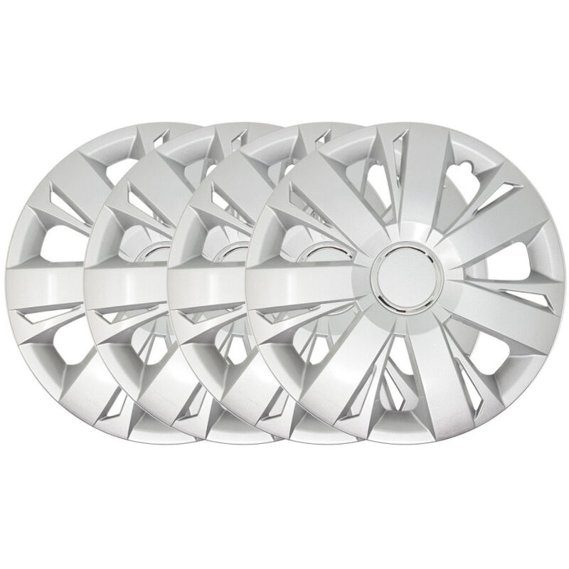 foto del prodotto set 4 copricerchi copriruota coppa ruota borchie auto universale 16 silver trade shop traesio