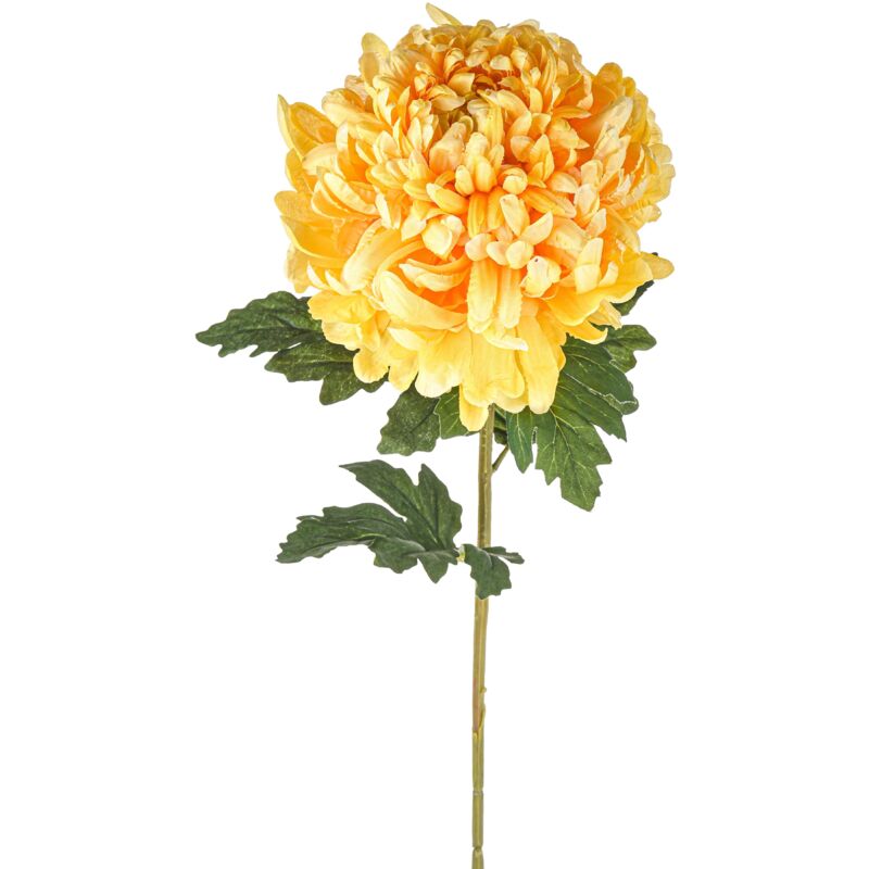 foto del prodotto set 4 crisantemo turner artificiali large altezza 79 cm giallo