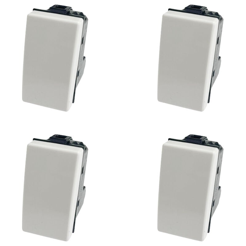 foto del prodotto set 4 deviatori unipolari 16a 250v compatibili con serie matix gloca