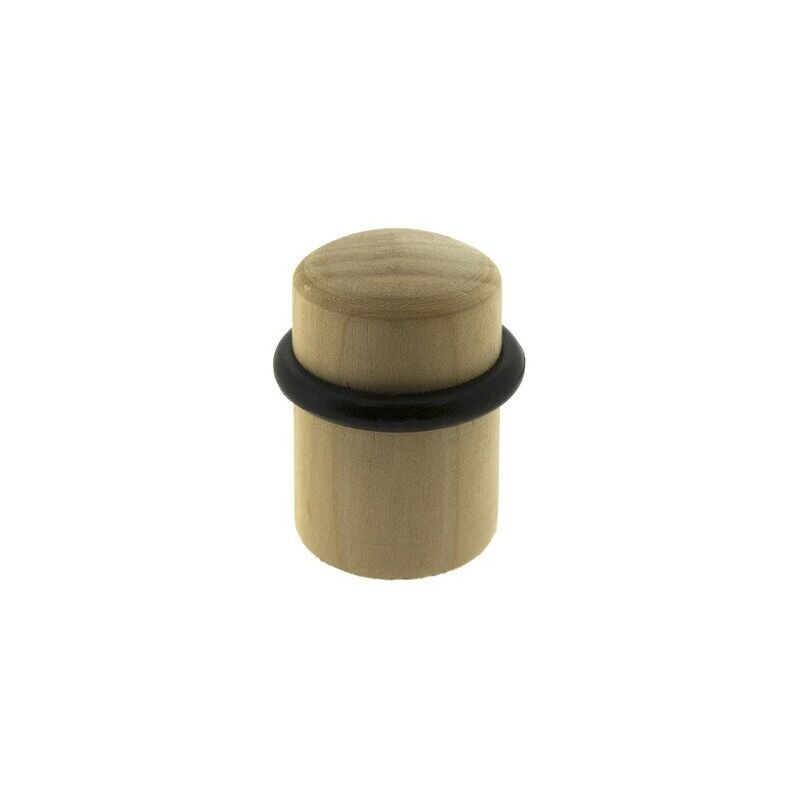 foto del prodotto set 4 fermaporta alpertec in legno di rovere grezzo diam.3 x h.4 cm alpertec