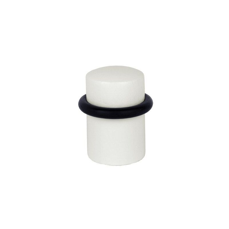 foto del prodotto set 4 fermaporta alpertec in legno grezzo bianco diam.3 x h.4 cm alpertec