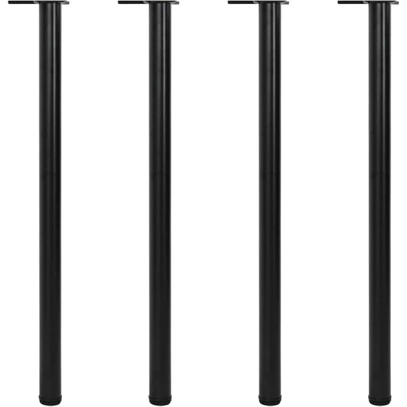 foto del prodotto set 4 gambe nere per tavolo regolabili in altezza 1100 mm
