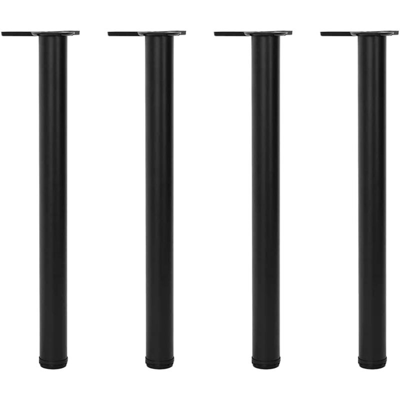 foto del prodotto set 4 gambe per tavolo regolabili in altezza nere varie dimensioni dimensioni 710 mm
