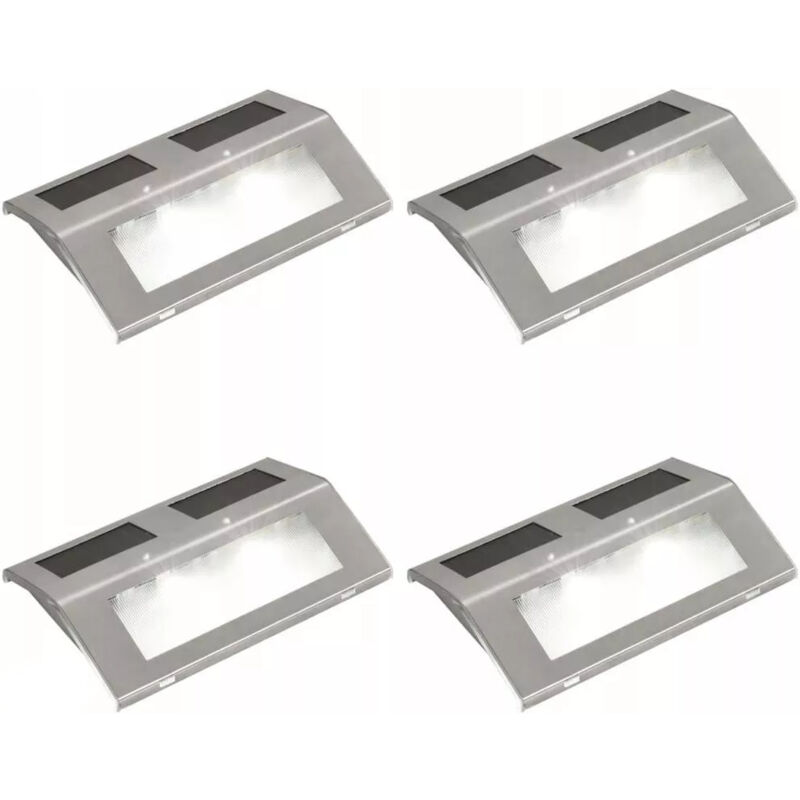 foto del prodotto set 4 lampade solari 15x1x10cm a luce calda in acc