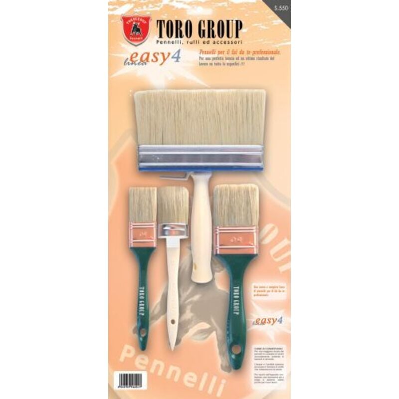 foto del prodotto set 4 pennelli setola bionda s 550 cf 1,0