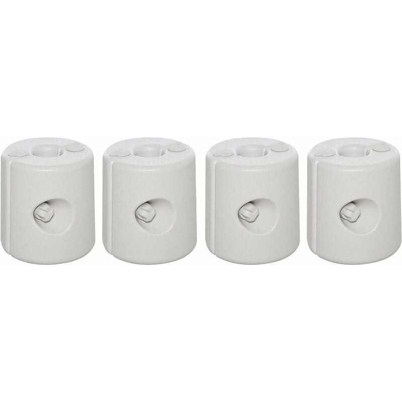 foto del prodotto set 4 pesi cilindrici zavorra per tenda barnum dim. 22 24 x 25h cm polietilene bianco