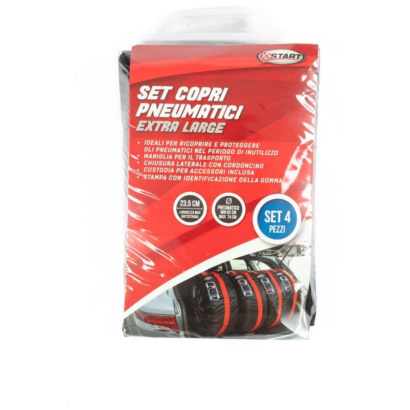 foto del prodotto set 4 pezzi copri pneumatici extra large per auto