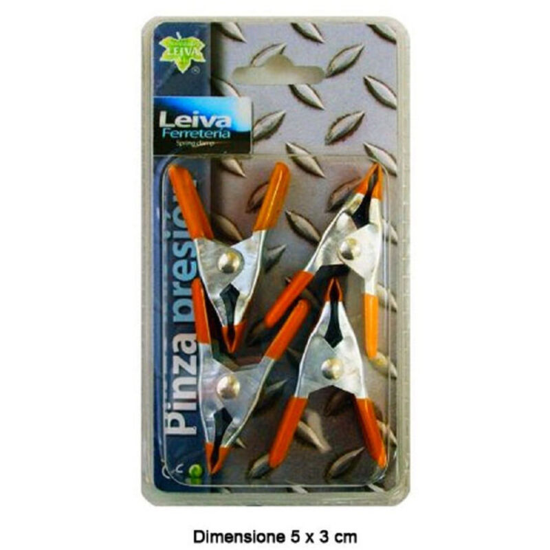 immagine 0 del prodotto set 4 pezzi pinze a pressione 5 x 3 cm stringenti tuttofare fai da te trade shop traesio