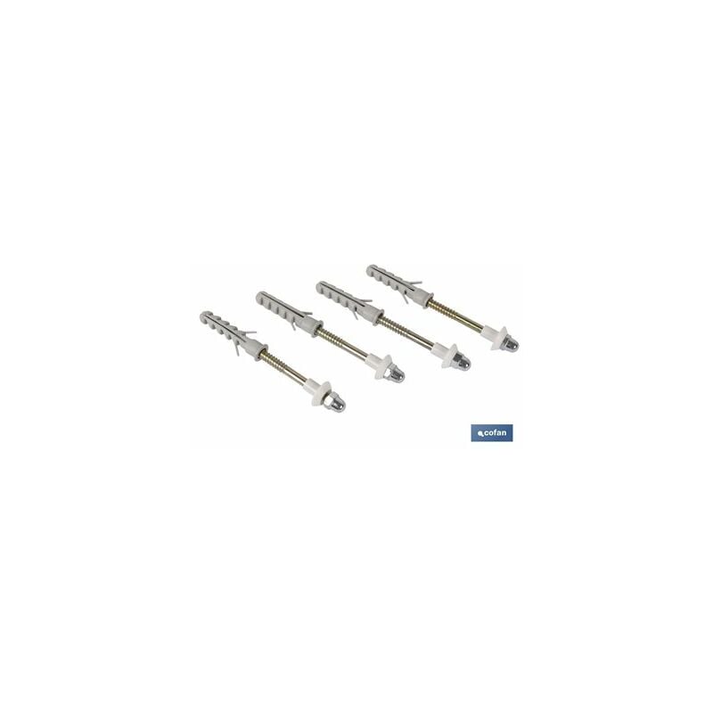 foto del prodotto set 4 pz per wc wc 6x80 acciaio