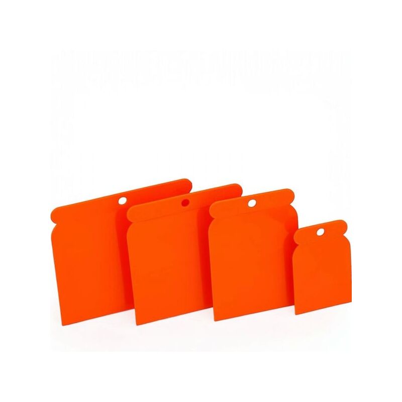 foto del prodotto set 4 spatole giapponesi raschietto in plastica 48 73 97 116mm art.9364400