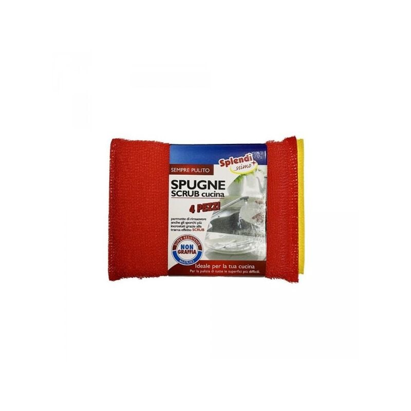 foto del prodotto set 4 spugne scrub multicolor per cucina