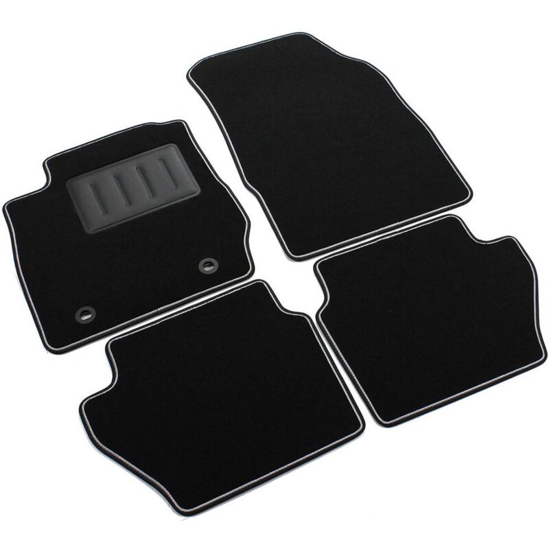 foto del prodotto set 4 tappetini auto ford fiesta mk7 dal 2008-2011 moquette neri antiscivolo sprint01301