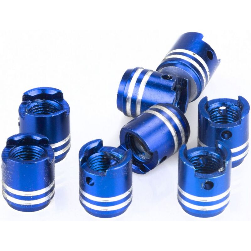 foto del prodotto set 4 tappi copri valvola ring con anello blu universali