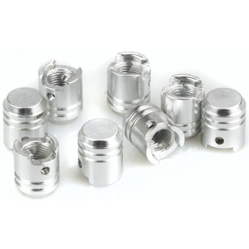 foto del prodotto set 4 tappi copri valvola ring con anello silver universali