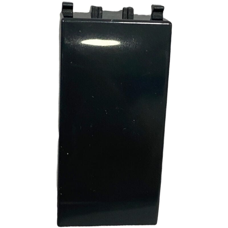 foto del prodotto set 4 tappi copriforo nero frutti compatibile con vimar plana protezione tappo per supporti copri fori placchetta interruttore pulsante