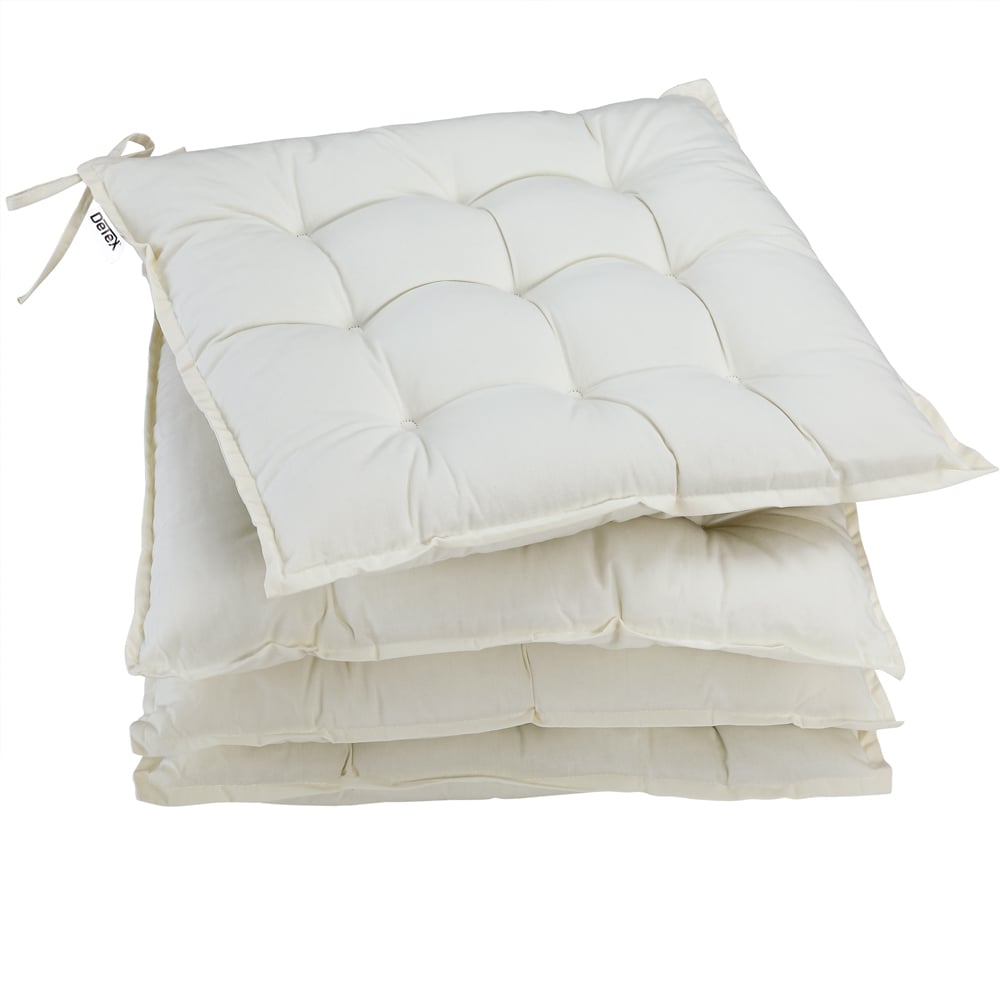 foto del prodotto set 4 x cuscini per sedie cozy crema 41x37x5cm