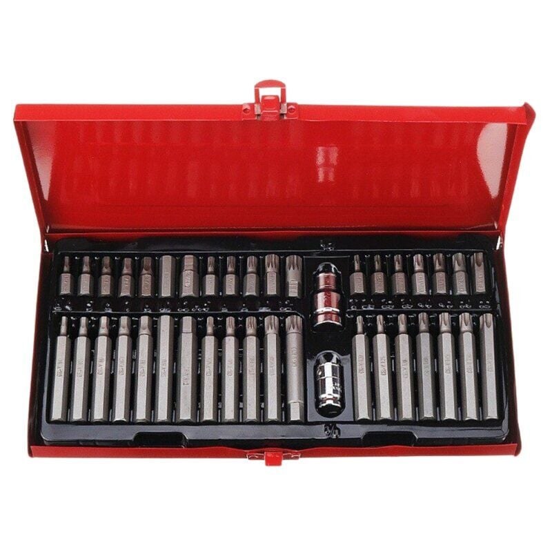 foto del prodotto set 40pz inserti professionali bussole esagonali torx exa xsn lunghi corti