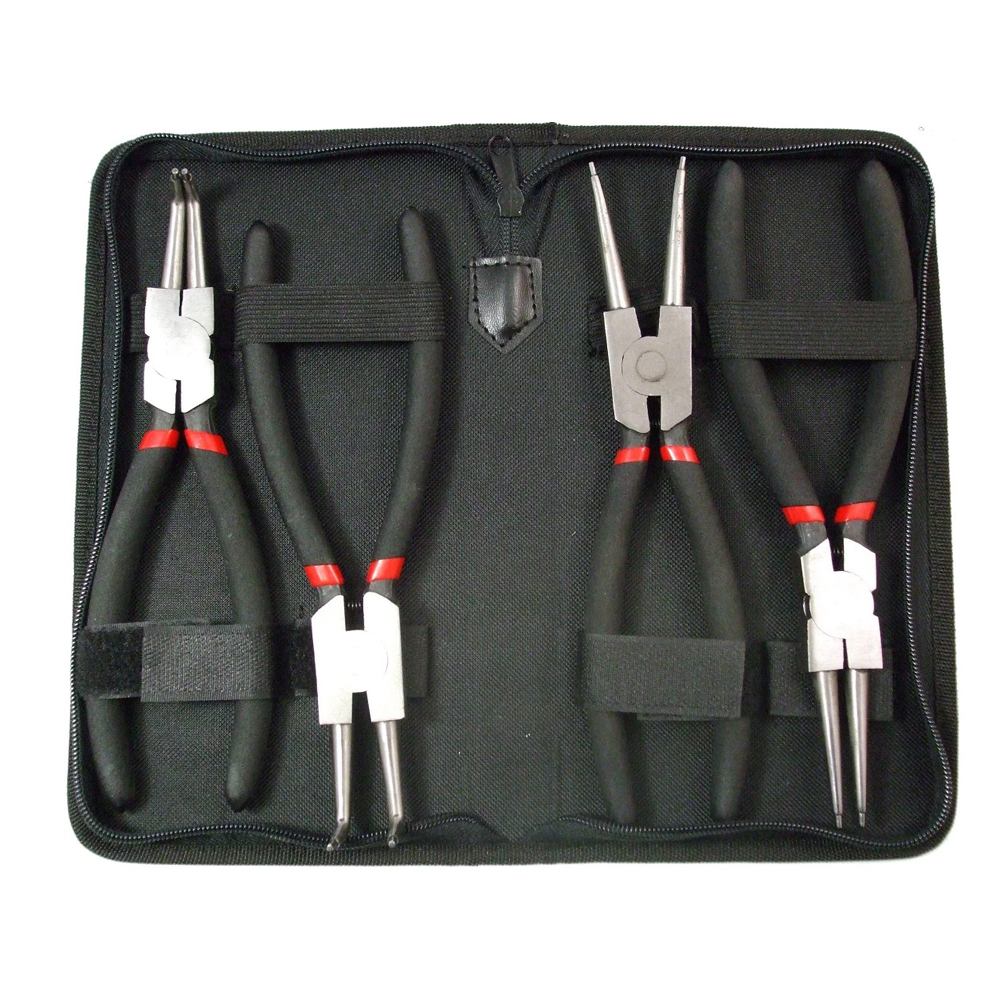 foto del prodotto set 4pz pinze per anelli elastici interni esterni seeger 330mm pro stahlkaiser 05524