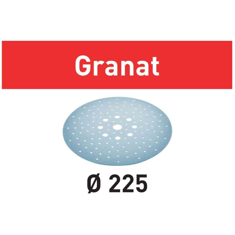 foto del prodotto set 5 dischi abrasivi granat stf d225 mm grana 320 festool 205669