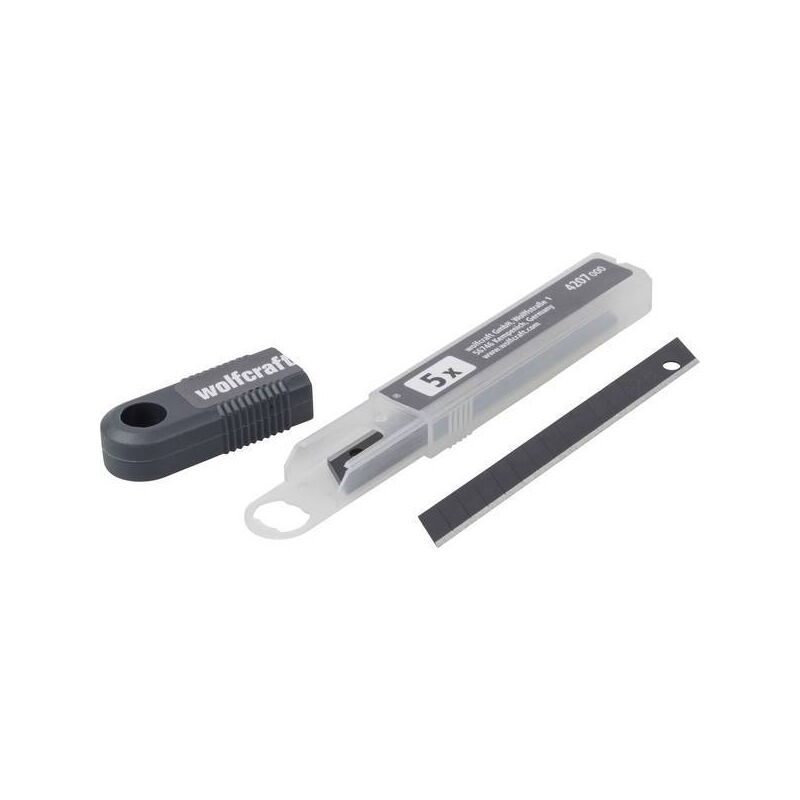 foto del prodotto set 5 lame a spezzare 9mm nere professionali