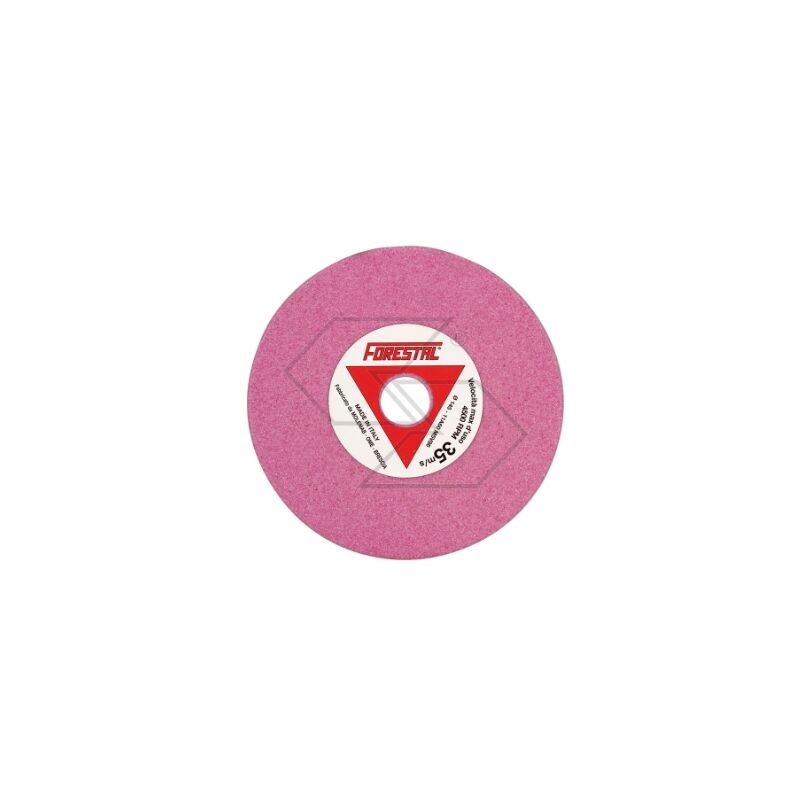 foto del prodotto set 5 mole abrasive a disco colore rosa grana fine per affila catene motosega