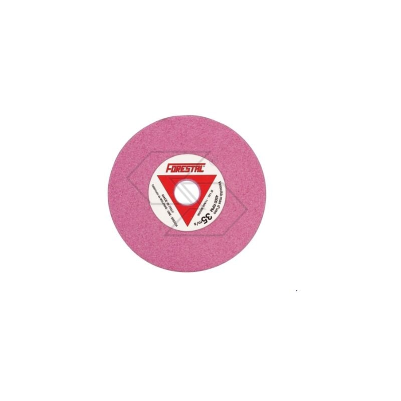foto del prodotto set 5 mole abrasive a disco colore rosa grana media per affila catene motosega
