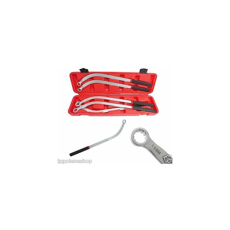 foto del prodotto set 5 pezzi chiavi tendicinghia poligonale lunghe a testa per puleggia 13 19 mm