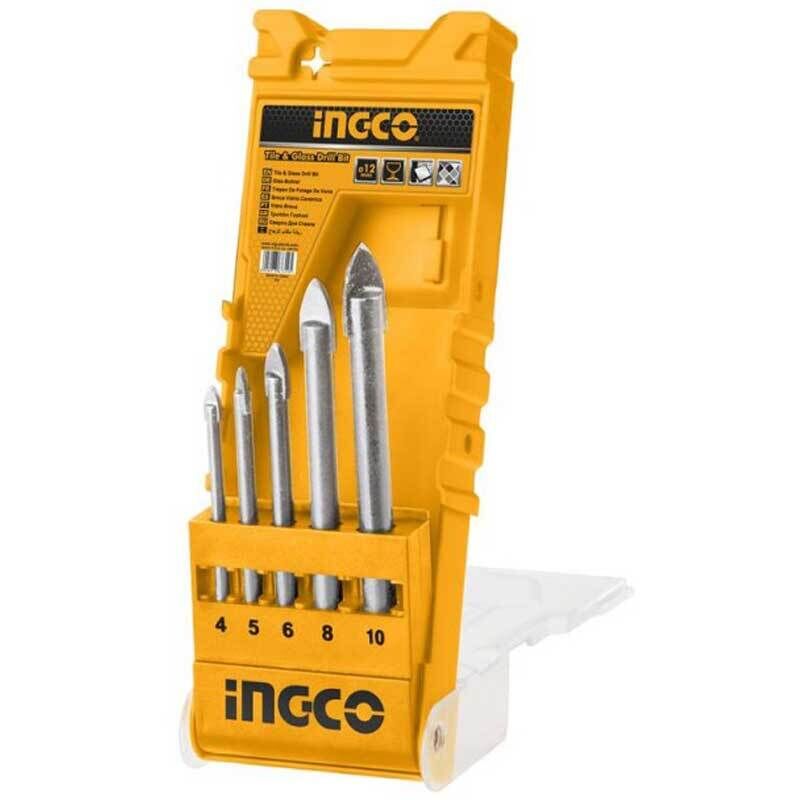 foto del prodotto set 5 punte per vetro ingco akd7058