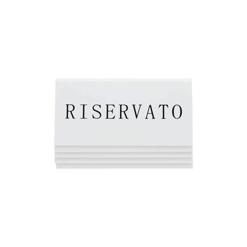 foto del prodotto set 5 segnatavolo riservato