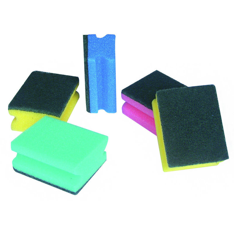 foto del prodotto set 5 spugne abrasive 7x6xh4xm con impugnatura