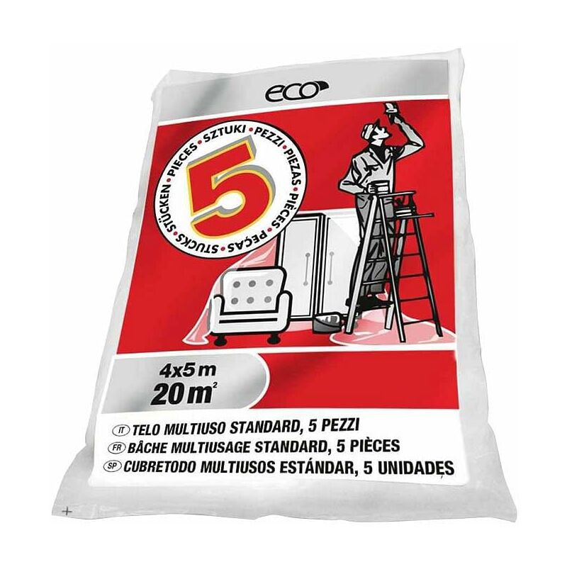 foto del prodotto set 5 teli copritutto 4x5 mt