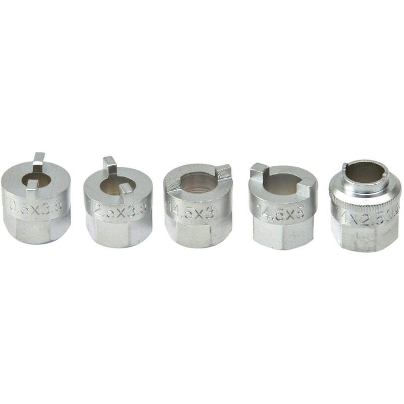 foto del prodotto set 5pz bussole per ghiere ammortizzatori chiavi geko g02785
