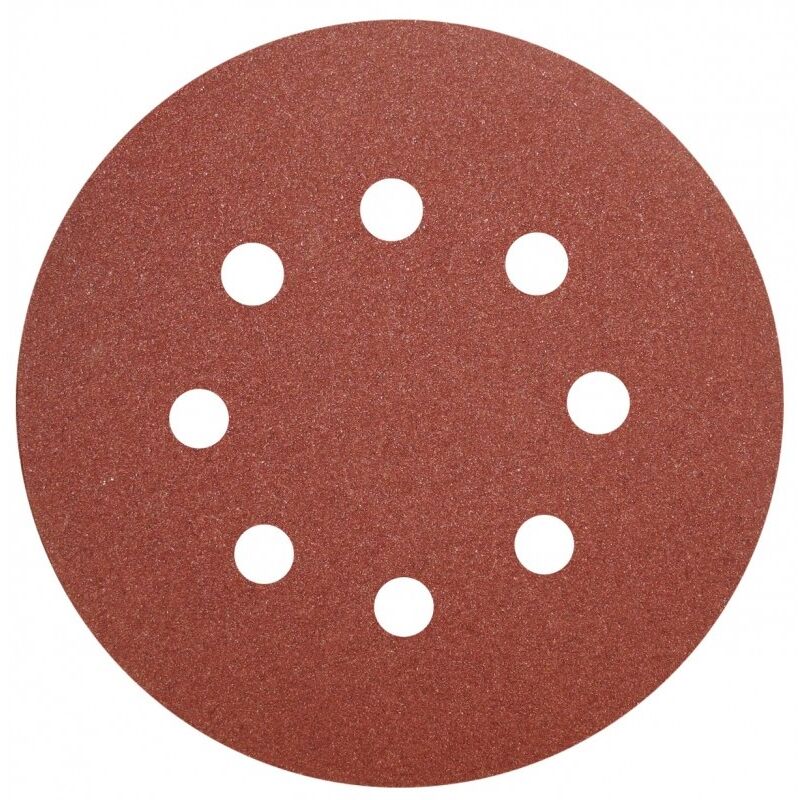 foto del prodotto set 5pz carta abrasiva levigatrice rotorbitale d.125mm p80 p120 ingco