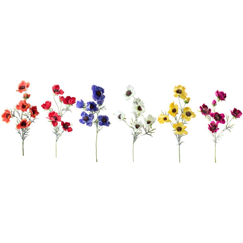 foto del prodotto set 6 anemone fiorito 80 cm