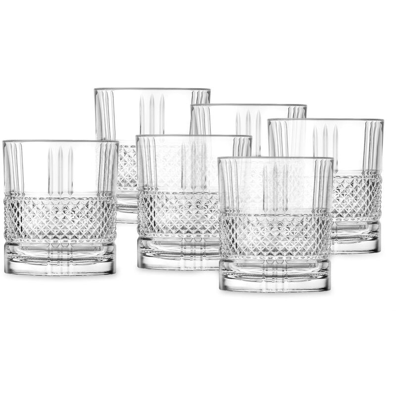 foto del prodotto set 6 bicchieri brillante dof intaglio diamante cl 34
