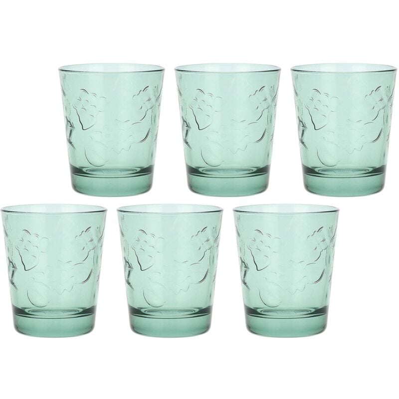 foto del prodotto set 6 bicchieri in vetro, turchese - thun