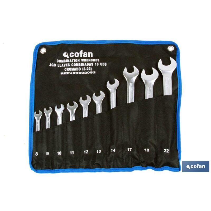 foto del prodotto set 6 chiavi combinate da 8 a 19