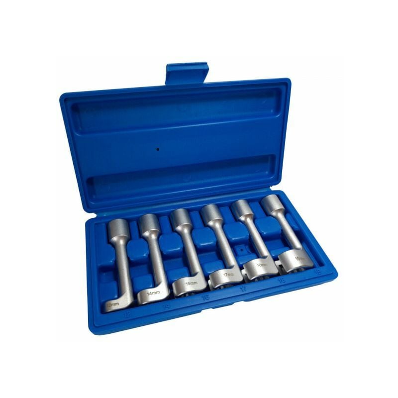 immagine 0 del prodotto set 6 chiavi poligonali aperte per raccordi carburatori iniettori 1 2 12 a 19mm