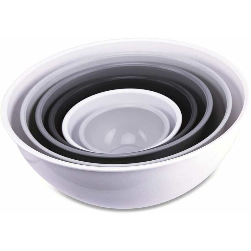 foto del prodotto set 6 ciotole insalatiere contenitori alimenti cuciina in plastica multiuso