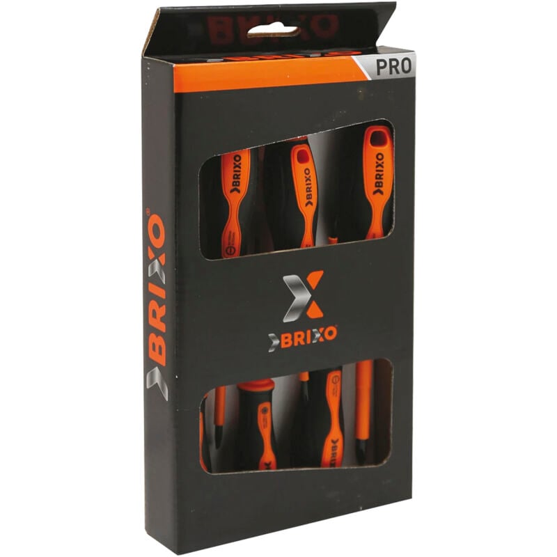 foto del prodotto set 6 giraviti cacciavite brixo job torx taglio phillips