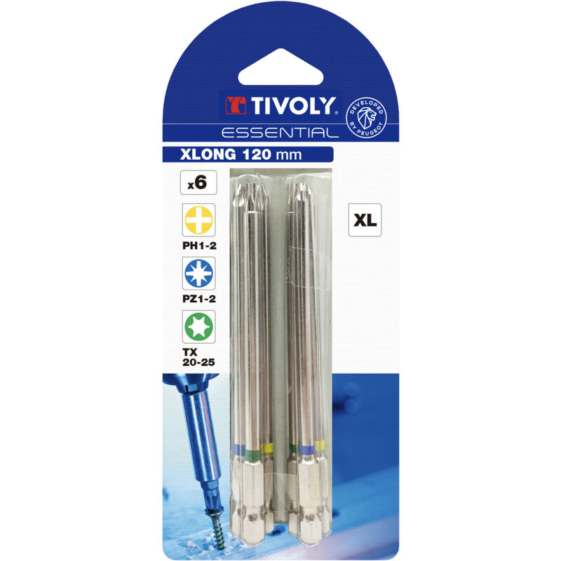 foto del prodotto set 6 inserti l120mm pz ph tx standard tivoly