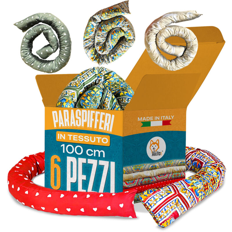foto del prodotto set 6 paraspifferi 100cm akitaink made in italy - universali