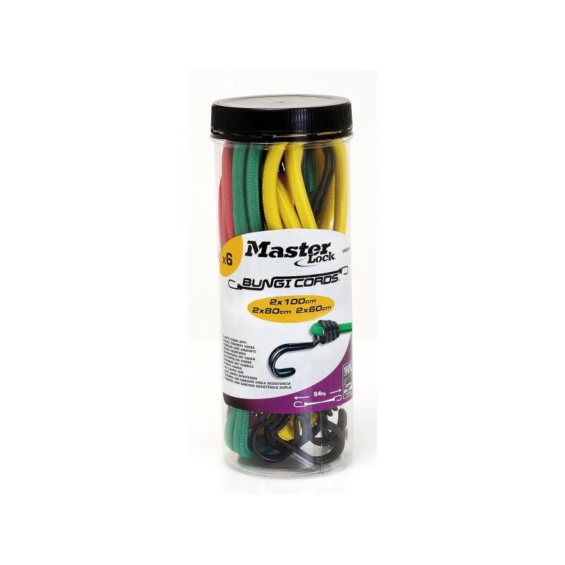 foto del prodotto set 6 pz corde elastiche master lock