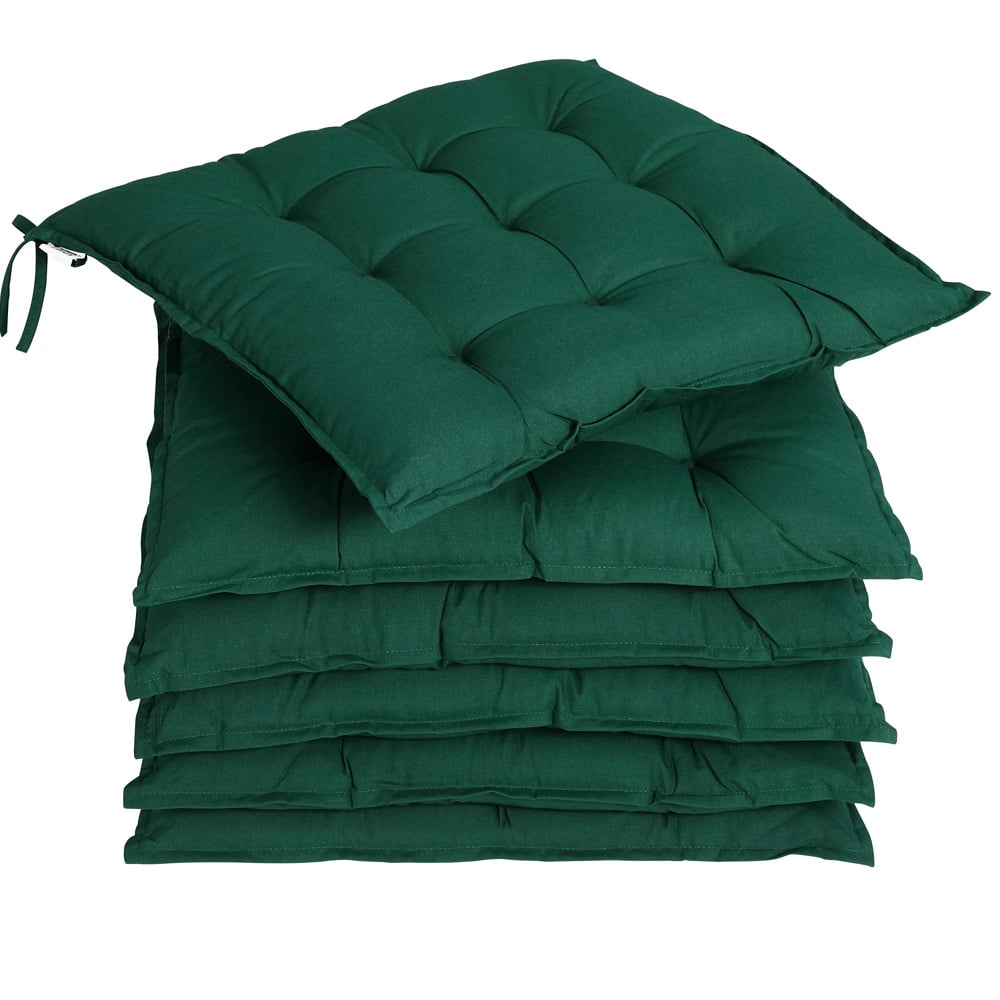 foto del prodotto set 6 x cuscini per sedia cozy verde 43x39x5cm