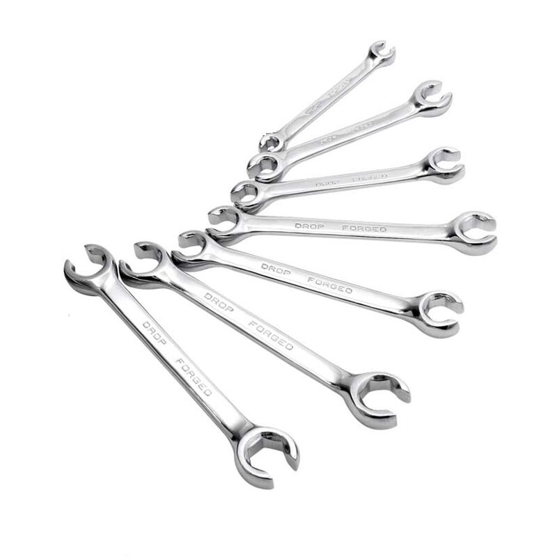 foto del prodotto set 7pz chiavi per raccordi doppia aperta chiave poligonale 6 24mm aperte spaccate