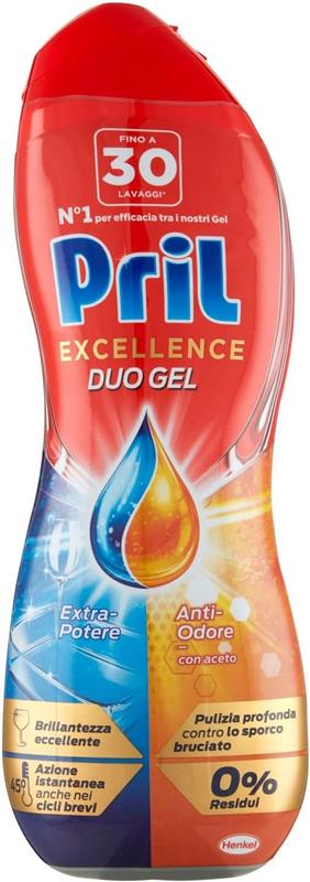foto del prodotto set 8 pz pril gold gel per lavastoviglie in formato da 540ml antiodore all'aceto