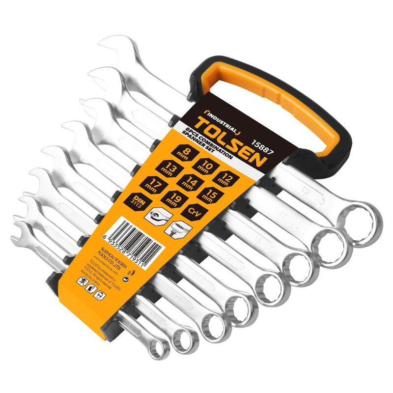 foto del prodotto set 8pz chiavi combinate tolsen