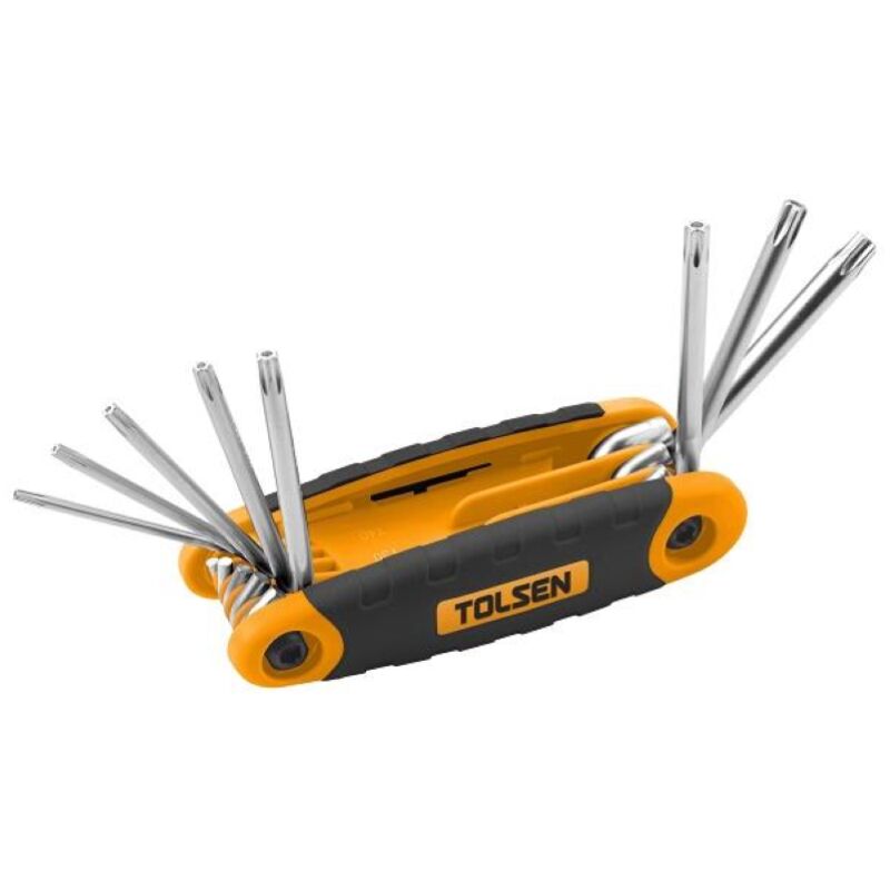 foto del prodotto set 8pz chiavini torx con foro tascabile tolsen